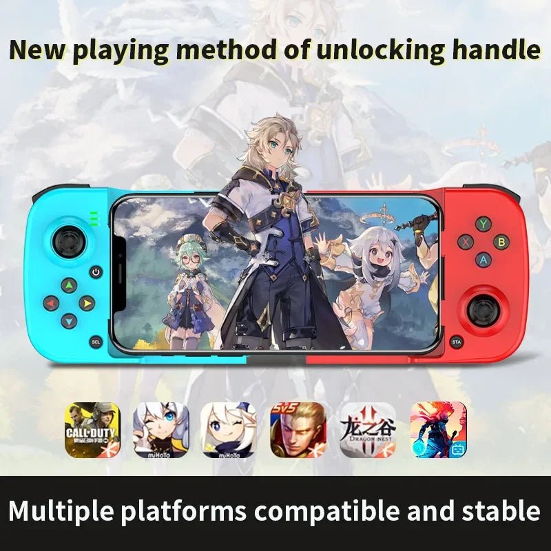 D3 Wireless Telescopic Mobile Phone Gamepad Bluetooth - compatible Game Controller Joystick for PUBG for PS4 Switch PC Andriod IOS - The Shack