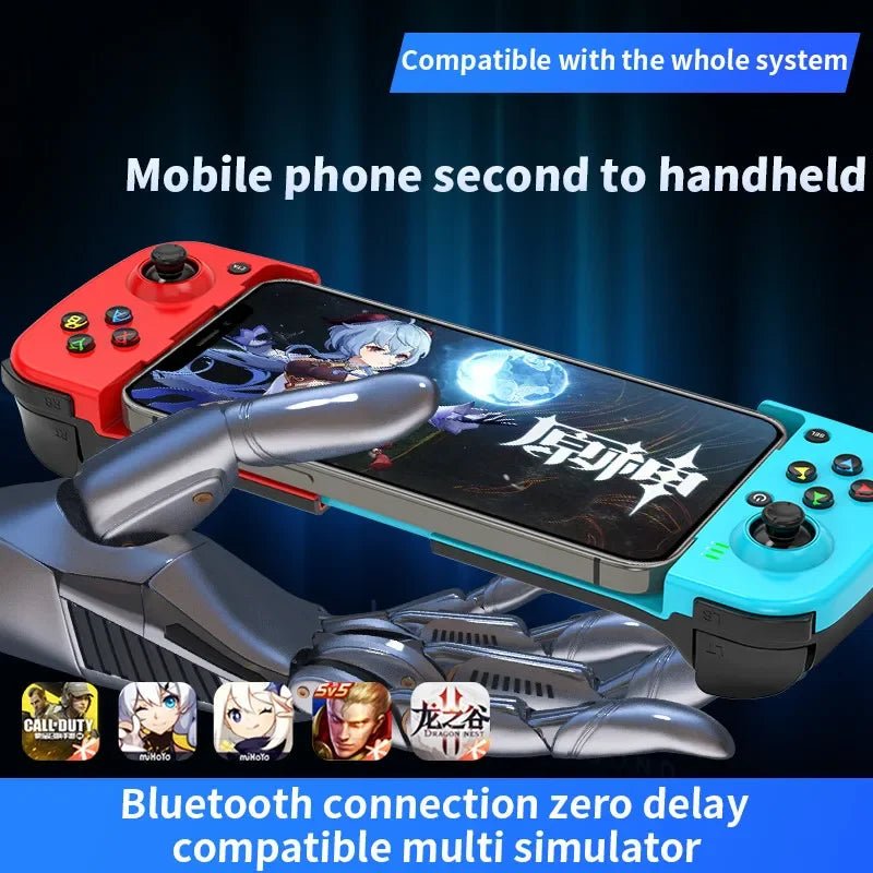 D3 Wireless Telescopic Mobile Phone Gamepad Bluetooth - compatible Game Controller Joystick for PUBG for PS4 Switch PC Andriod IOS - The Shack