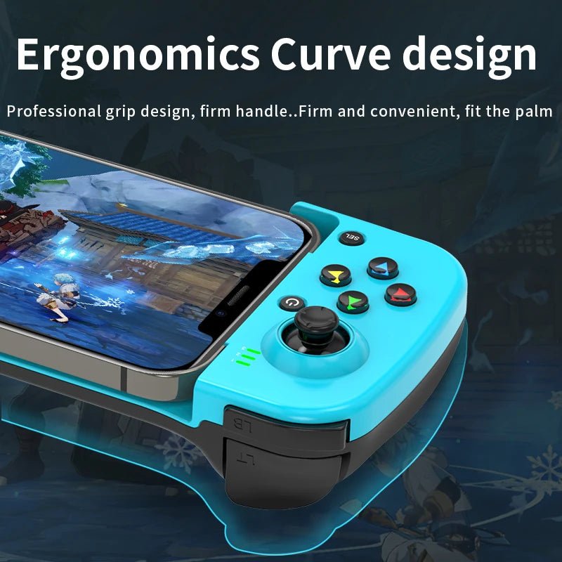 D3 Wireless Telescopic Mobile Phone Gamepad Bluetooth - compatible Game Controller Joystick for PUBG for PS4 Switch PC Andriod IOS - The Shack