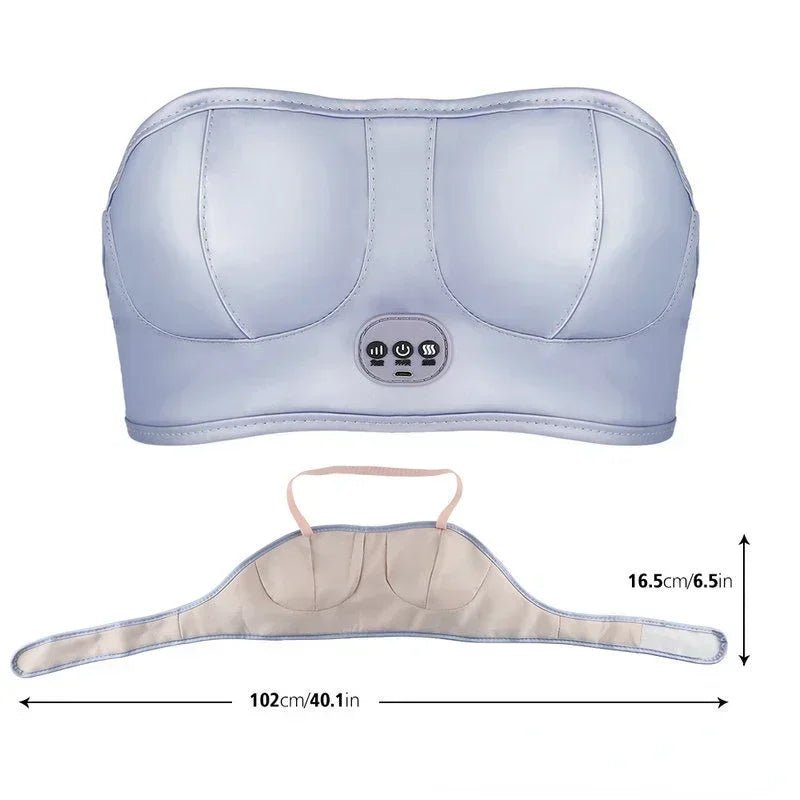 Electric 3 Gears Breast Massage Bra Electronic Vibration Chest Massager Breast Enhancement Instrument Breast Stimulator Machine - The Shack