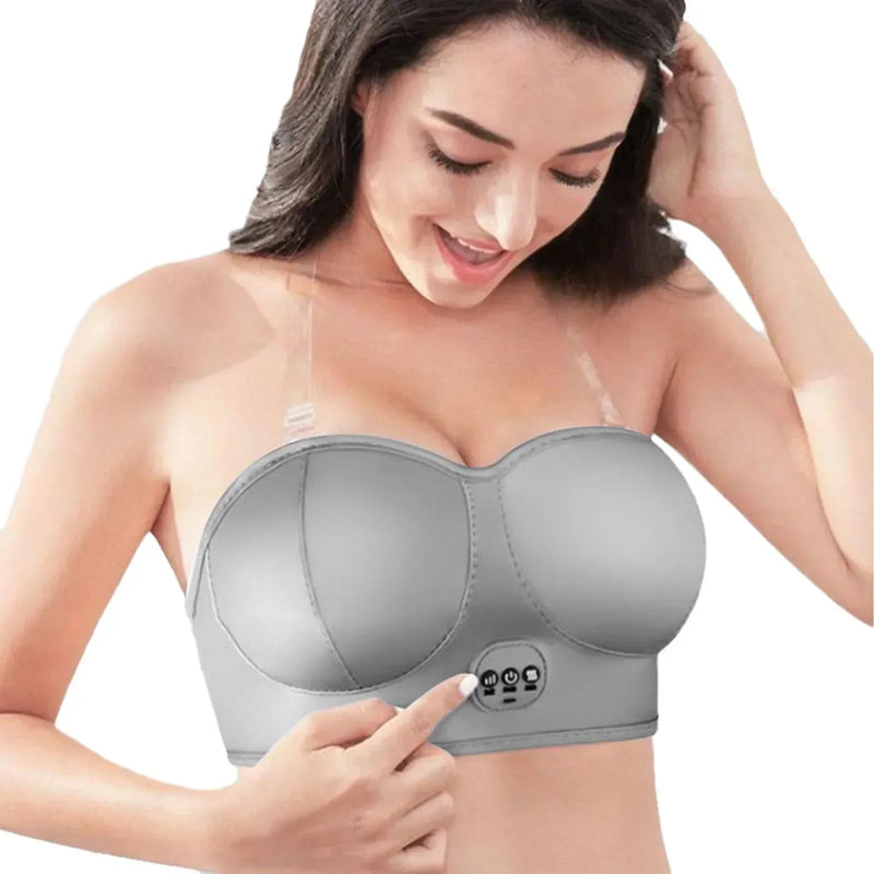 Electric 3 Gears Breast Massage Bra Electronic Vibration Chest Massager Breast Enhancement Instrument Breast Stimulator Machine - The Shack
