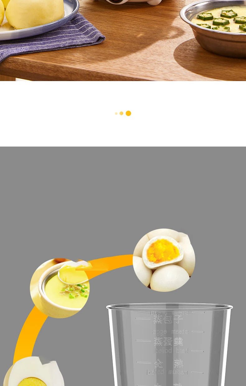 Electric Eggs Cooker, Rapid Multifunctional Mini Eggs Cooker Boiler For Poached Eggs, Scrambled Eggs, Omelets, Auto Shut - The Shack