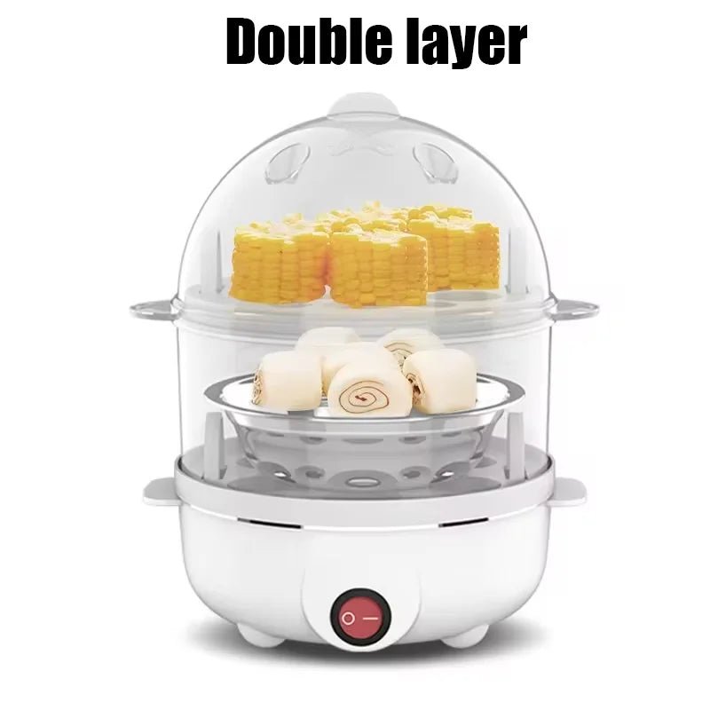 Electric Eggs Cooker, Rapid Multifunctional Mini Eggs Cooker Boiler For Poached Eggs, Scrambled Eggs, Omelets, Auto Shut - The Shack