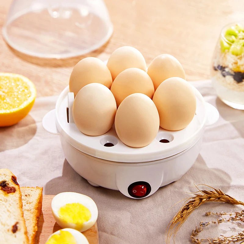 Electric Eggs Cooker, Rapid Multifunctional Mini Eggs Cooker Boiler For Poached Eggs, Scrambled Eggs, Omelets, Auto Shut - The Shack