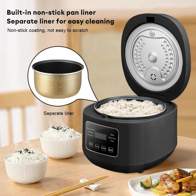Electric Rice Cooker Household Smart Multifunction Rice Cooking Machine Non - stick Liner For Food Warmer 3L Automatic Rice Cooke - The Shack