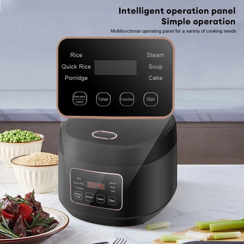 Electric Rice Cooker Household Smart Multifunction Rice Cooking Machine Non - stick Liner For Food Warmer 3L Automatic Rice Cooke - The Shack