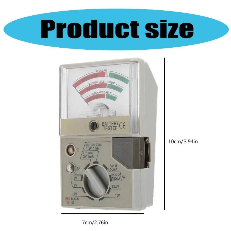 Electronic Battery Tester Monitors LCD Display Handheld Multifunctional for Watches & Small Devices Easy To Use - The Shack