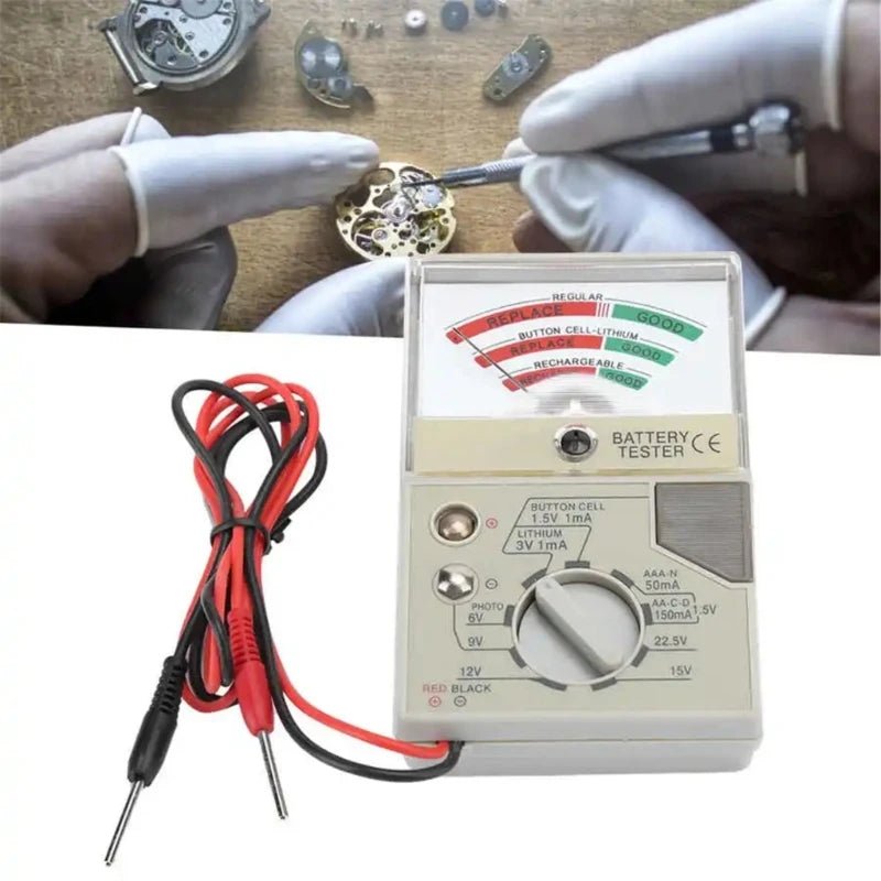 Electronic Battery Tester Monitors LCD Display Handheld Multifunctional for Watches & Small Devices Easy To Use - The Shack