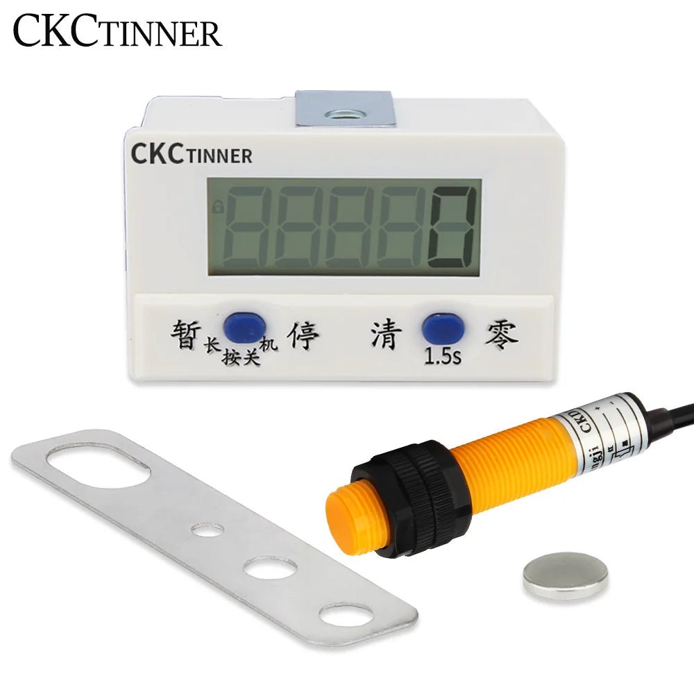 Electronic digital display counter proximity Industrial magnetic sensor switch punch counter automatic induction counter meter - The Shack
