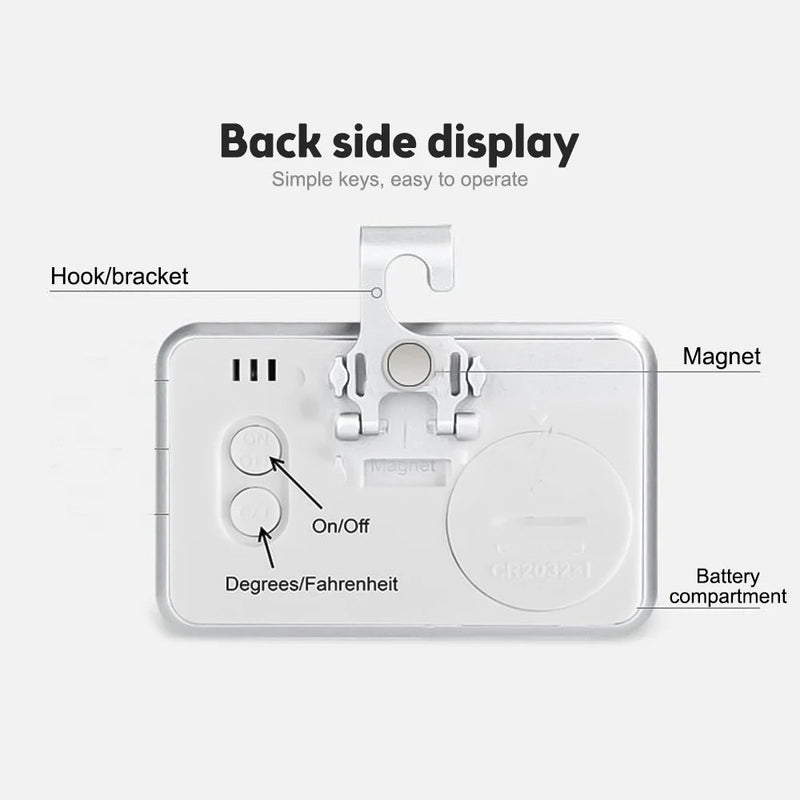 Electronic Refrigerator Thermometer Digital Freezer Room Thermometer Waterproof Fridge Temperature Monitor with Alarm Function - The Shack