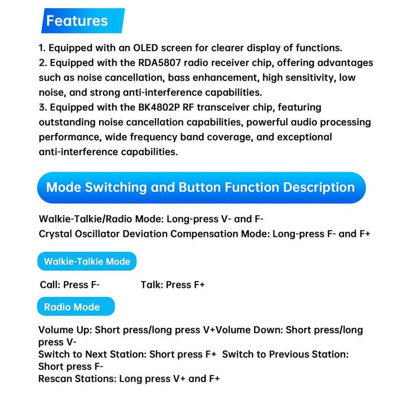 Electronics Kit FM Radio DIY Kit Smart Wireless Walkie - Talkie Radio Electronics Assembly and Soldering Practice DIY Kit - The Shack