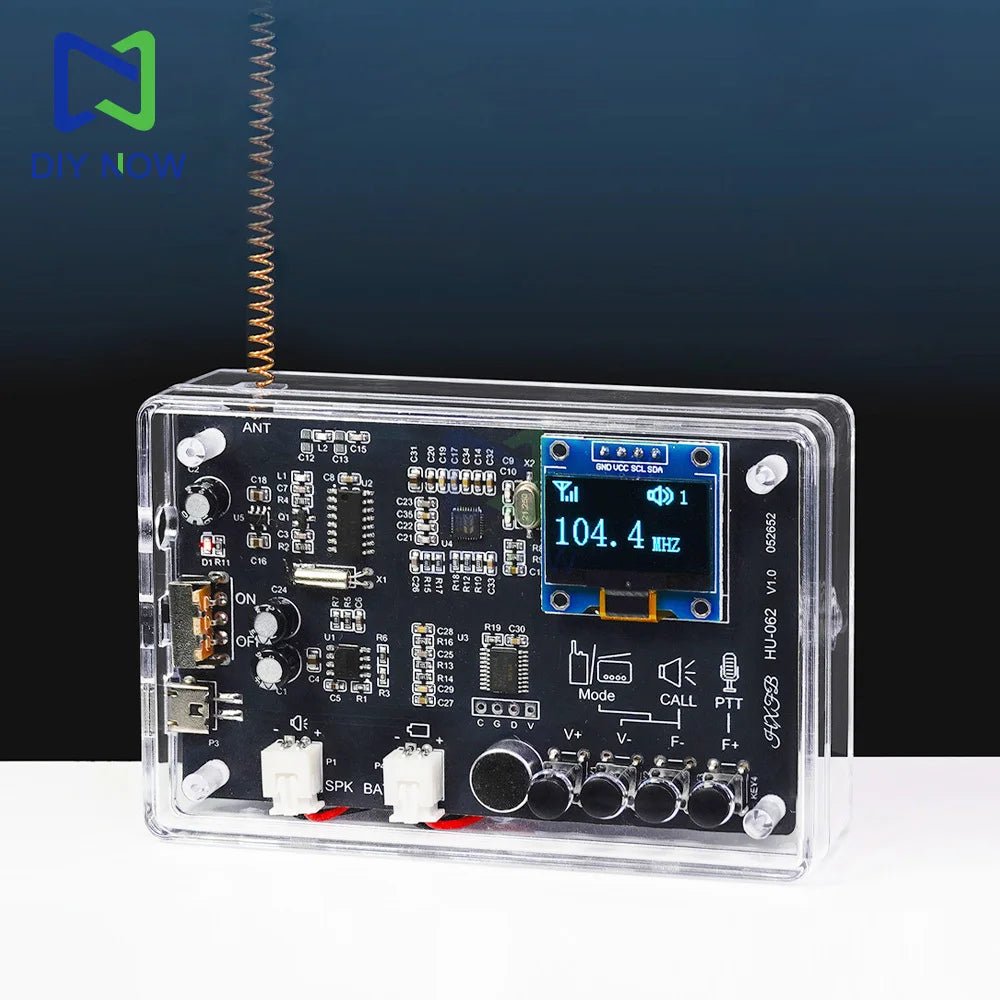 Electronics Kit FM Radio DIY Kit Smart Wireless Walkie - Talkie Radio Electronics Assembly and Soldering Practice DIY Kit - The Shack
