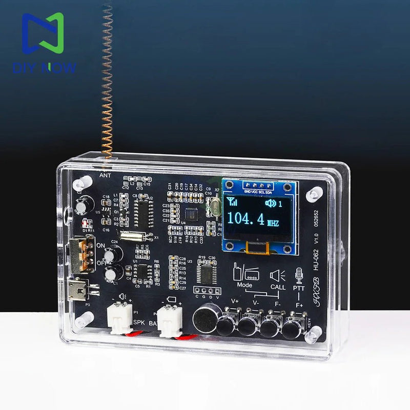 Electronics Kit FM Radio DIY Kit Smart Wireless Walkie - Talkie Radio Electronics Assembly and Soldering Practice DIY Kit - The Shack