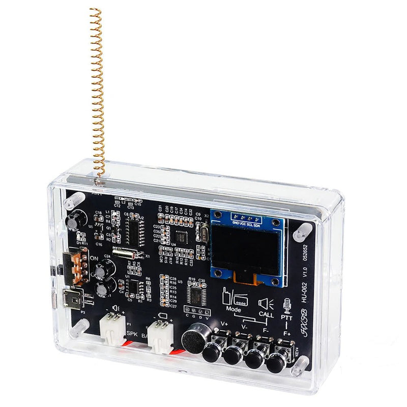 Electronics Kit FM Radio DIY Kit Smart Wireless Walkie - Talkie Radio Electronics Assembly and Soldering Practice DIY Kit - The Shack