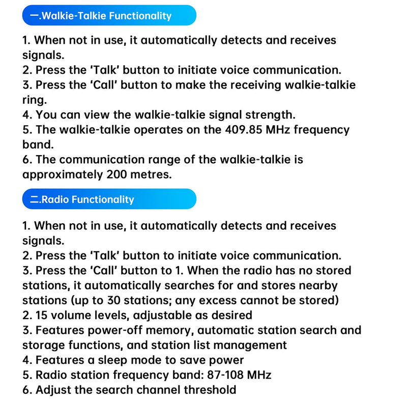 Electronics Kit FM Radio DIY Kit Smart Wireless Walkie - Talkie Radio Electronics Assembly and Soldering Practice DIY Kit - The Shack