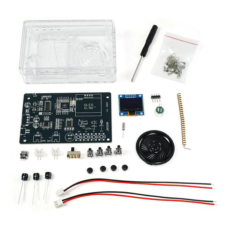 Electronics Kit FM Radio DIY Kit Smart Wireless Walkie - Talkie Radio Electronics Assembly and Soldering Practice DIY Kit - The Shack