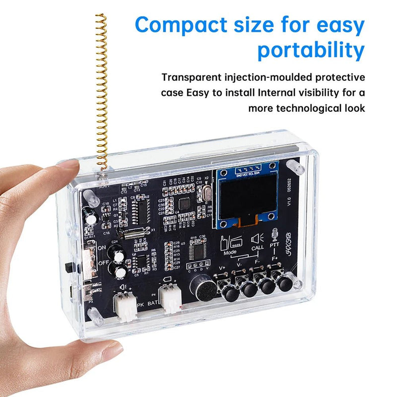 Electronics Kit FM Radio DIY Kit Smart Wireless Walkie - Talkie Radio Electronics Assembly and Soldering Practice DIY Kit - The Shack