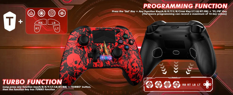 Gamepad For PS5 Console - P5 Wireless Controller, Dual Vibration Hall Effect, With Turbo Touchpad, Gaming Remote Accessories - The Shack