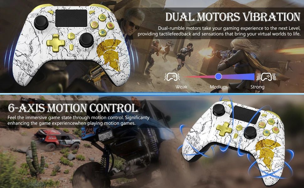 Gamepad For PS5 Console - P5 Wireless Controller, Dual Vibration Hall Effect, With Turbo Touchpad, Gaming Remote Accessories - The Shack