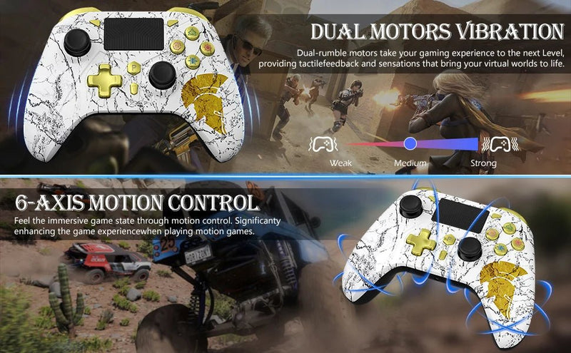 Gamepad For PS5 Console - P5 Wireless Controller, Dual Vibration Hall Effect, With Turbo Touchpad, Gaming Remote Accessories - The Shack
