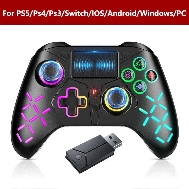 Gamepad For PS5 Console - P5 Wireless Controller, Dual Vibration Hall Effect, With Turbo Touchpad, Gaming Remote Accessories - The Shack