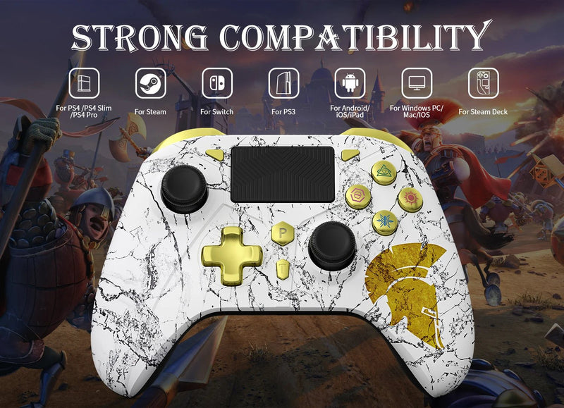 Gamepad For PS5 Console - P5 Wireless Controller, Dual Vibration Hall Effect, With Turbo Touchpad, Gaming Remote Accessories - The Shack