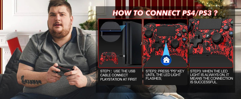 Gamepad For PS5 Console - P5 Wireless Controller, Dual Vibration Hall Effect, With Turbo Touchpad, Gaming Remote Accessories - The Shack