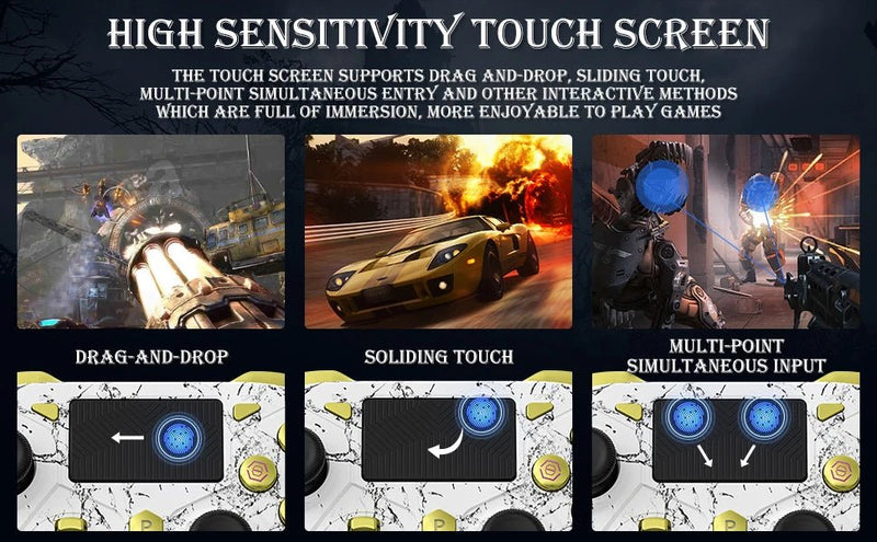 Gamepad For PS5 Console - P5 Wireless Controller, Dual Vibration Hall Effect, With Turbo Touchpad, Gaming Remote Accessories - The Shack