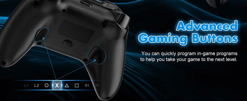 Gamepad For PS5 Console - P5 Wireless Controller, Dual Vibration Hall Effect, With Turbo Touchpad, Gaming Remote Accessories - The Shack