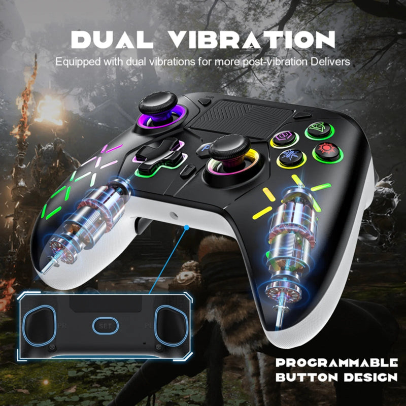 Gamepad For PS5 Console - P5 Wireless Controller, Dual Vibration Hall Effect, With Turbo Touchpad, Gaming Remote Accessories - The Shack