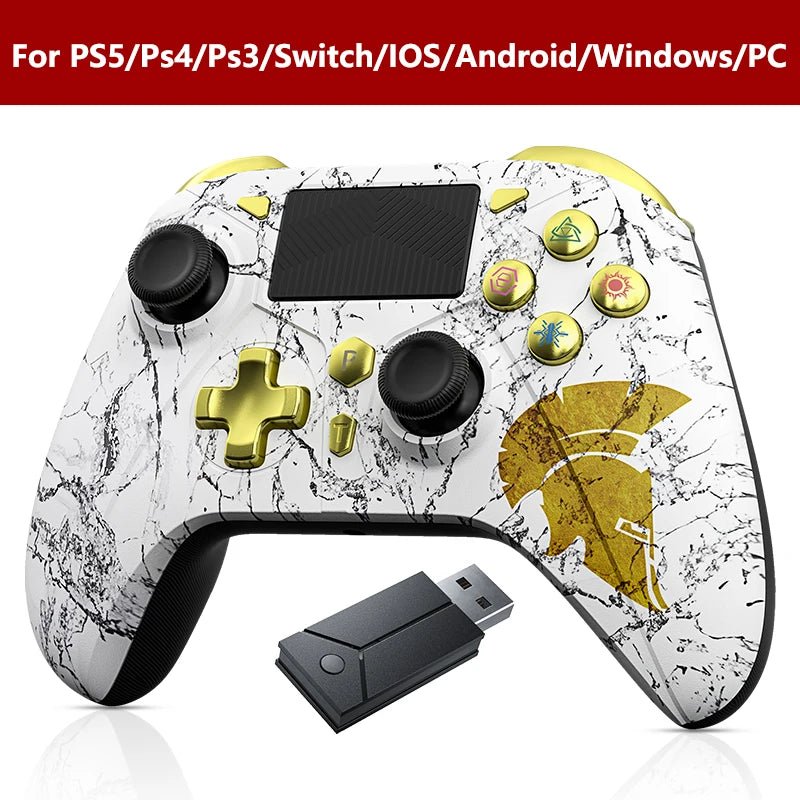 Gamepad For PS5 Console - P5 Wireless Controller, Dual Vibration Hall Effect, With Turbo Touchpad, Gaming Remote Accessories - The Shack