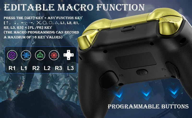 Gamepad For PS5 Console - P5 Wireless Controller, Dual Vibration Hall Effect, With Turbo Touchpad, Gaming Remote Accessories - The Shack