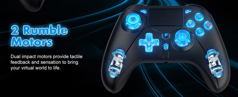 Gamepad For PS5 Console - P5 Wireless Controller, Dual Vibration Hall Effect, With Turbo Touchpad, Gaming Remote Accessories - The Shack