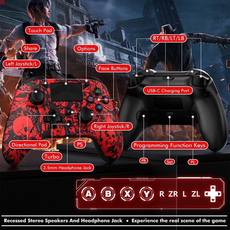 Gamepad For PS5 Console - P5 Wireless Controller, Dual Vibration Hall Effect, With Turbo Touchpad, Gaming Remote Accessories - The Shack