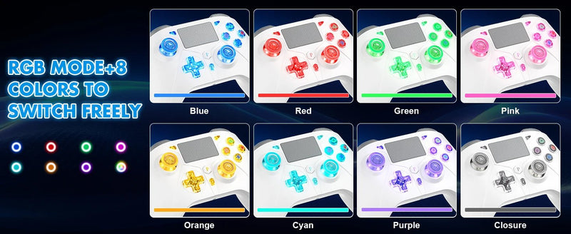 Gamepad For PS5 Console - P5 Wireless Controller, Dual Vibration Hall Effect, With Turbo Touchpad, Gaming Remote Accessories - The Shack