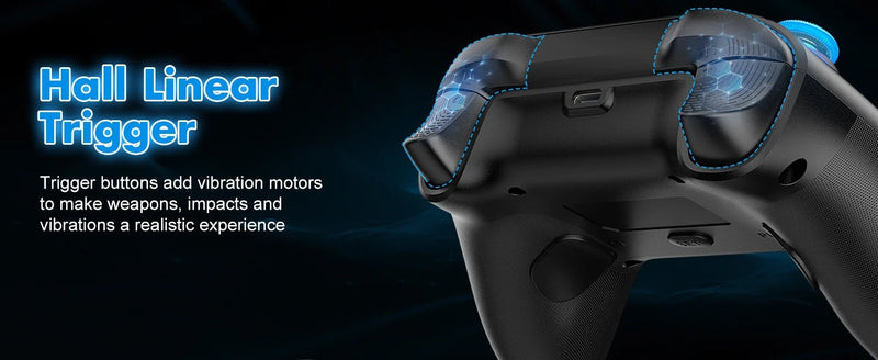 Gamepad For PS5 Console - P5 Wireless Controller, Dual Vibration Hall Effect, With Turbo Touchpad, Gaming Remote Accessories - The Shack