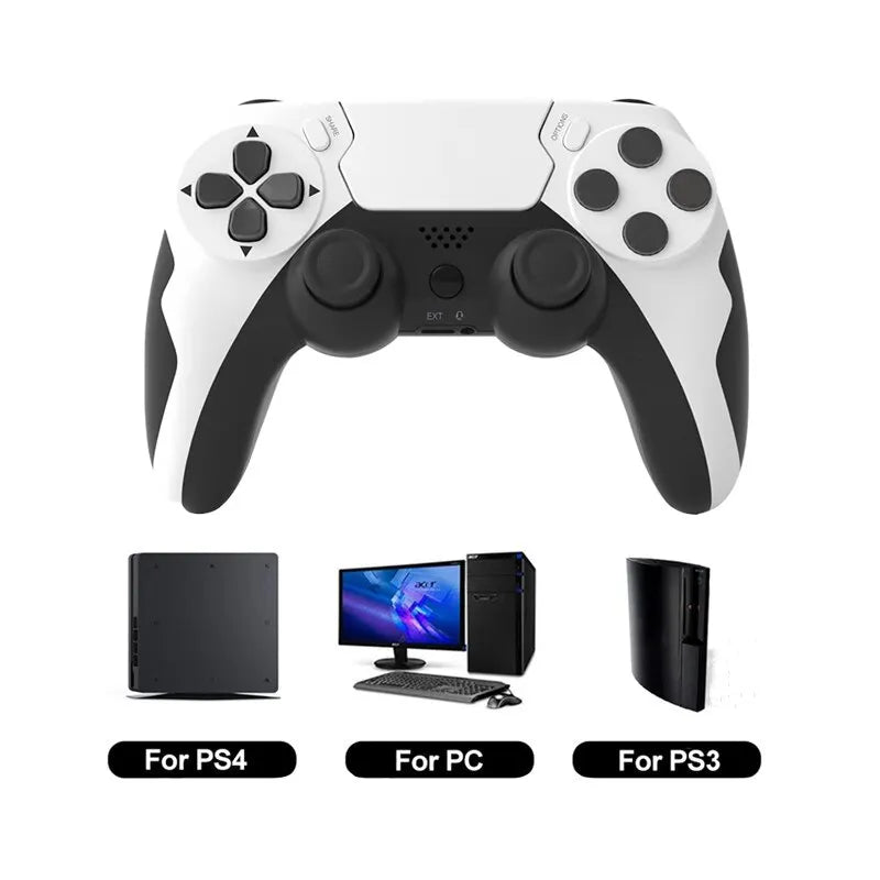 GAMINJA P48 Wireless Gamepad with Six Axis Gyroscope Game Controller For PS4 PS3 Console Wins 7 8 10 Dual Vibration PC Joystick - The Shack