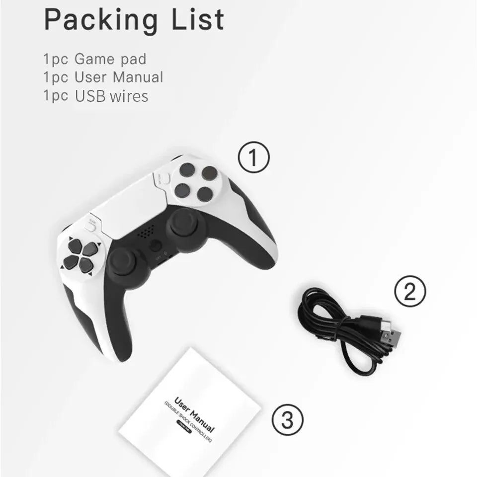 GAMINJA P48 Wireless Gamepad with Six Axis Gyroscope Game Controller For PS4 PS3 Console Wins 7 8 10 Dual Vibration PC Joystick - The Shack