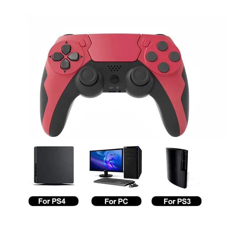 GAMINJA P48 Wireless Gamepad with Six Axis Gyroscope Game Controller For PS4 PS3 Console Wins 7 8 10 Dual Vibration PC Joystick - The Shack