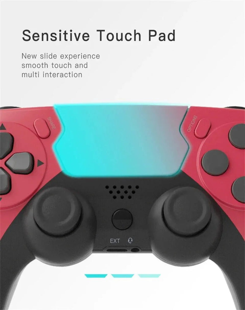GAMINJA P48 Wireless Gamepad with Six Axis Gyroscope Game Controller For PS4 PS3 Console Wins 7 8 10 Dual Vibration PC Joystick - The Shack