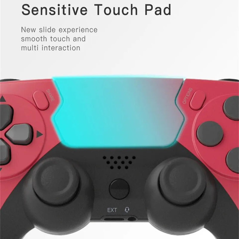 GAMINJA P48 Wireless Gamepad with Six Axis Gyroscope Game Controller For PS4 PS3 Console Wins 7 8 10 Dual Vibration PC Joystick - The Shack