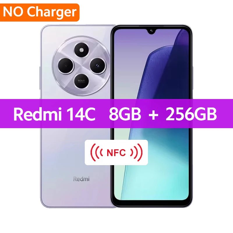 Global Version Xiaomi Redmi 14C Smartphone MediaTek Helio G81 - Ultra 50MP AI Dual camera 6.88" 120Hz Display HyperOS 5160mAh - The Shack