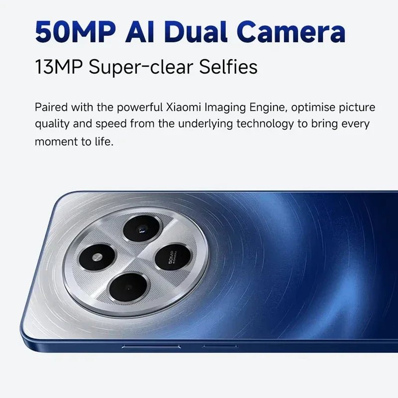 Global Version Xiaomi Redmi 14C Smartphone MediaTek Helio G81 - Ultra 50MP AI Dual camera 6.88" 120Hz Display HyperOS 5160mAh - The Shack
