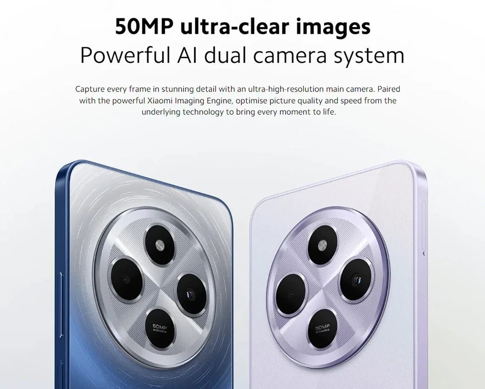 Global Version Xiaomi Redmi 14C Smartphone MediaTek Helio G81 - Ultra 50MP AI Dual camera 6.88" 120Hz Display HyperOS 5160mAh - The Shack