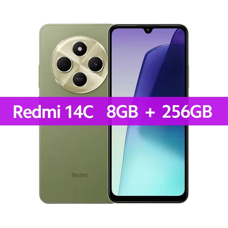 Global Version Xiaomi Redmi 14C Smartphone MediaTek Helio G81 - Ultra 50MP AI Dual camera 6.88" 120Hz Display HyperOS 5160mAh - The Shack