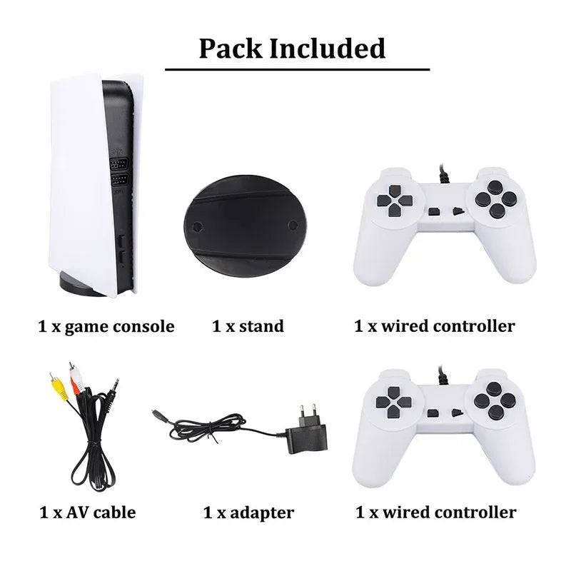 GS5 Pro Video Game Console com 620 Jogos Clássicos, 8 Bit TV, Handheld, USB, 2 Gaming Player com fio, Saída AV, ﻿ - The Shack