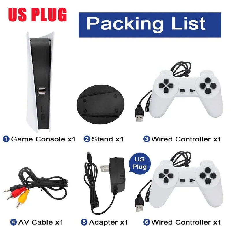 GS5 Pro Video Game Console com 620 Jogos Clássicos, 8 Bit TV, Handheld, USB, 2 Gaming Player com fio, Saída AV, ﻿ - The Shack