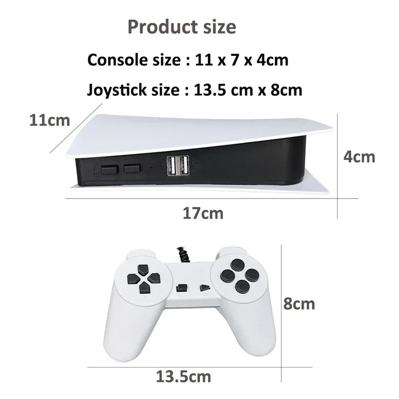 GS5 Pro Video Game Console com 620 Jogos Clássicos, 8 Bit TV, Handheld, USB, 2 Gaming Player com fio, Saída AV, ﻿ - The Shack