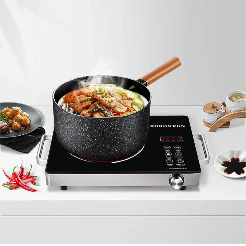Intelligent induction cooker electric ceramic cooker touch waterproof adjustable temperature electromagnetic light wave cooker - The Shack