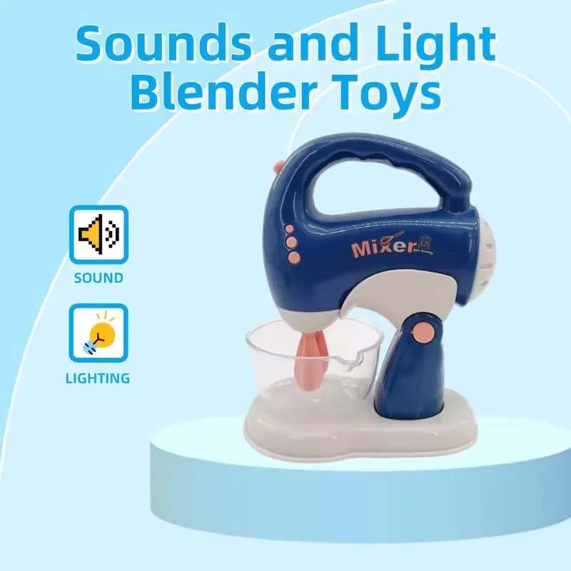 Interactive Electric Kitchen Playset Kids Children Mini Simulation Household Appliances Light Toy Gift Pretend Cooking Role Play - The Shack